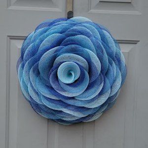 Blue "Blue Bomber" Rose wall art